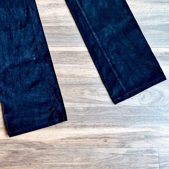 White House Black Market BLANC Velvet Black Bootcut Low Rise Pants Size 4R - Picture 10 of 14